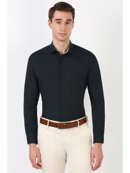 Peter England - Men Green Slim Fit Formal Shirt