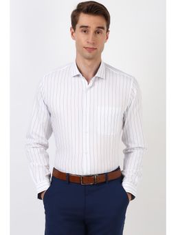 Peter England - Men White Slim Fit Formal Shirt