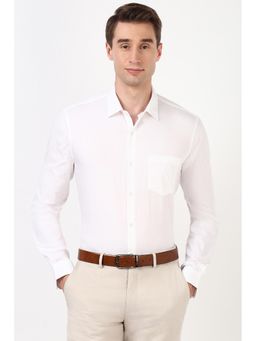 Peter England - Men White Slim Formal Shirt