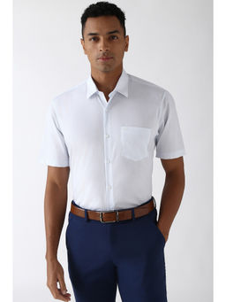 Peter England - Men White Regular Formal Shirt