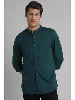 Simon Carter - Green Casual Solid Shirt