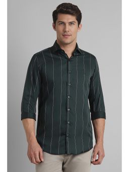 Simon Carter - Green Casual Stripe Shirt