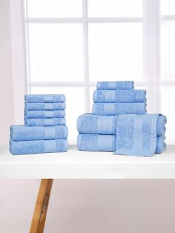 MYTRIDENT - 2B4H6W Allure Cotton Soft Comfort Air Rich Towels (Pack of 12) (L)