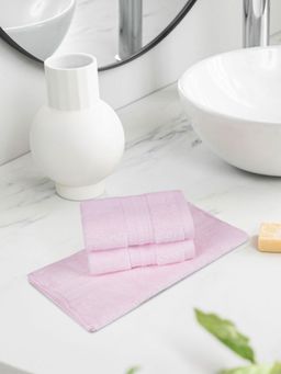 MYTRIDENT - Nectarsoft Wash Blush Pink Face Towels (Pack of 3) (S)