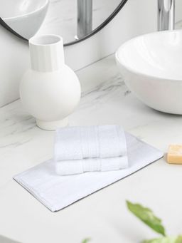 MYTRIDENT - Nectarsoft Wash Delicate White Face Towels (Pack of 3) (S)