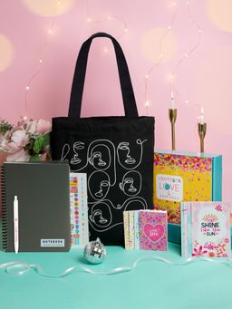 Doodle Collection - Black 6-In-1 Gift Set