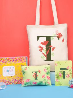 Doodle Collection - White Monogram B Diary Gift (Set of 3)