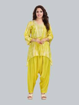 SANAA - Women Yellow Printed Pure Viscose Co-ord Set