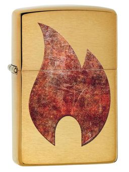 Zippo - Rusty Flame Design Windproof Pocket Lighter