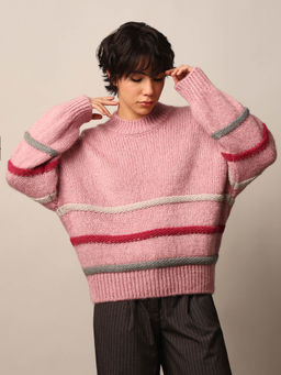 ONLY - Womens Pink Oversized Sweater