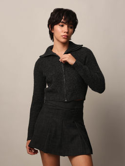 ONLY - Womens Dark Grey Regular Fit Sweater