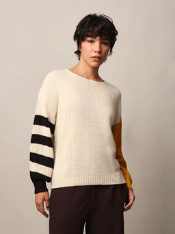 ONLY - Womens Beige Regular Fit Sweater
