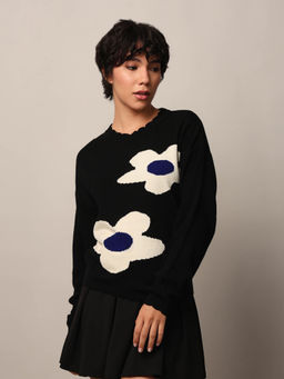 ONLY - Womens Black Regular Fit Sweater