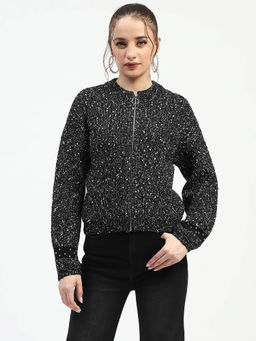 Madame - Black Speckled Pullover Sweater