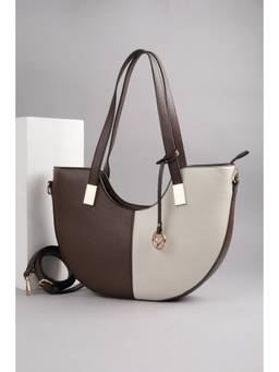 Allen Solly - Women Brown Casual Handbag with Detachable Strap
