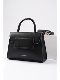 Allen Solly - Women Black Casual Handbag with Detachable Strap