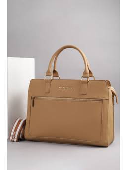 Allen Solly - Women Brown Casual Handbag with Detachable Strap
