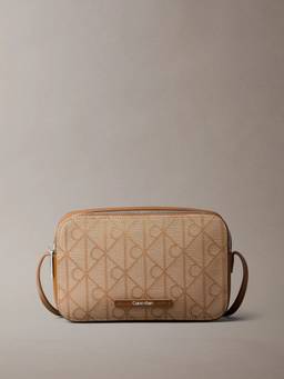 Calvin Klein - Logo Beige Polyester Sling Bag
