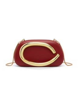 Akiki London - Devon Frame Clutch (Red)