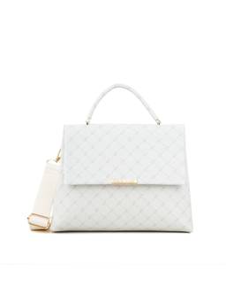 Lavie Paris - Women's Mono Marcel Flap Satchel With Detachable Strap (White)