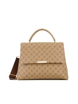 Lavie Paris - Women's Mono Marcel Flap Satchel With Detachable Strap (Beige)