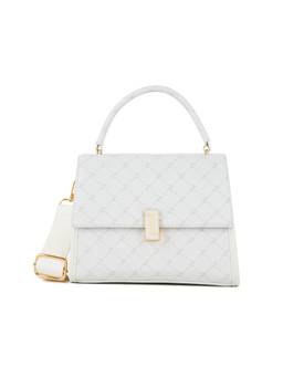 Lavie Paris - Women's Mono Marcel Flap Satchel With Detachable Strap (White)