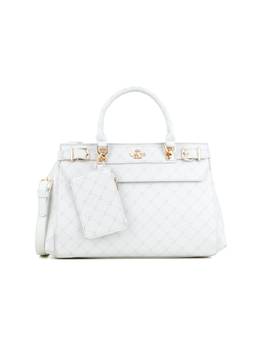 Lavie Paris - Women's Mono Cecile Satchel With Detachable Strap And Mini Pouch (White)