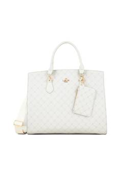 Lavie Paris - Women's Mono Elea Handbag With Detachable Strap (White)