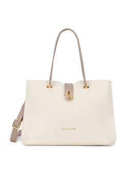 Lavie Signature - Franklin 3C Women's Satchel With Detachable Strap (White)