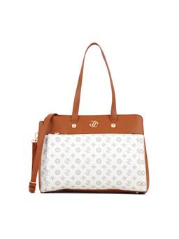 Lavie Signature - Arden 3C Women's Satchel With Detachable Strap (White)