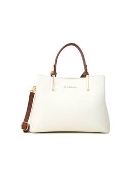 Lavie Signature - Arden 3C Women's Satchel With Detachable Strap (Off White)