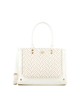 Lavie Paris - Women's Mono Ll Paul Box Satchel With Detachable Strap (White)