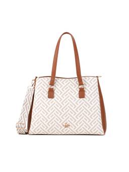Lavie Paris - Women's Mono Ll Rumia 3C Satchel With Detachable Strap (Beige)