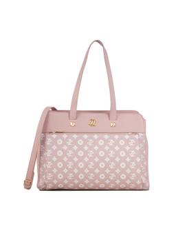 Lavie Signature - Pink Mono Roswel Shoulder Bag With Detachable Strap