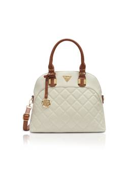Lavie Signature - Texas26 Woman'S Satchel With Detachable Strap (Off White)