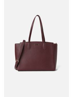 Van Heusen - Women Maroon Formal Shoulder Bag with Detachable Strap