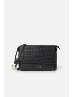 Van Heusen - Women Black Textured Casual Sling Bag