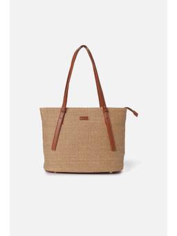 Van Heusen - Women Beige Textured Casual Shoulder Bag