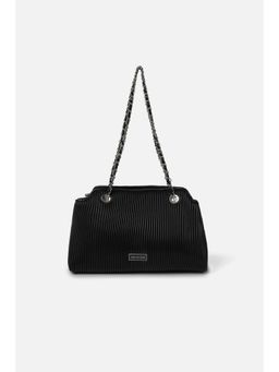 Van Heusen - Women Black Textured Casual Shoulder Bag