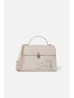 Van Heusen - Women Cream Embroidered Casual Sling Bag