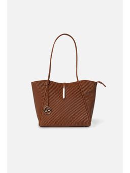 Van Heusen - Women Brown Textured Casual Shoulder Bag