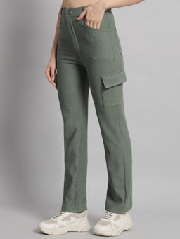 BROOWL - Womens Olive Cordoury Trouser
