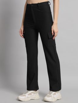 BROOWL - Womens Black Cordoury Trouser