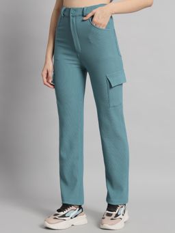 BROOWL - Womens Green Cordoury Trouser