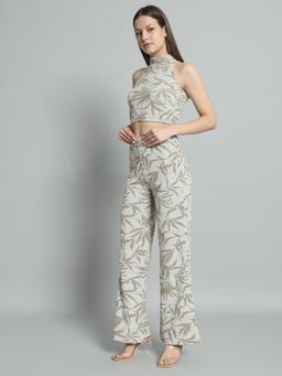 BROOWL - Womens Beige Co-Ord (Set of 2)