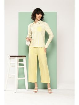 BROOWL - Womens Lime Yellow Co-Ord (Set of 2)