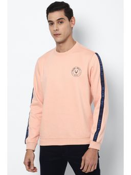 Allen Solly - Peach Solid Sweatshirt