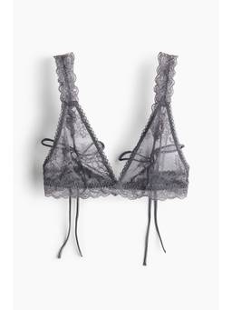 H&M - Women Grey Soft Lace Bra