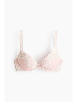 H&M - Women Pink Lace Super Push-Up Bra
