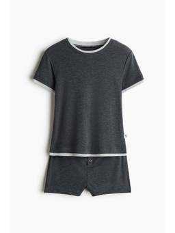 H&M - Women Grey Jersey Top And Shorts